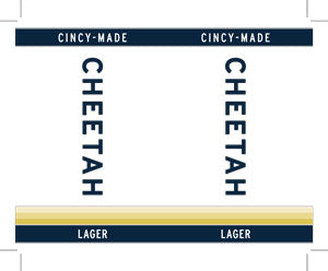 Tap Handle Stickers - Cheetah - Lager