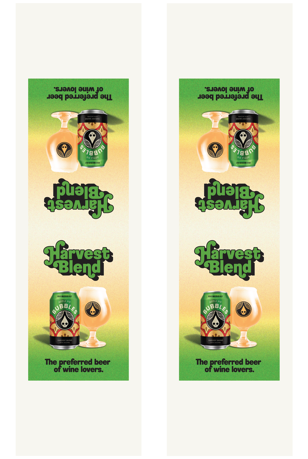 Signage - Table Tents - Apple Pie Bubbles
