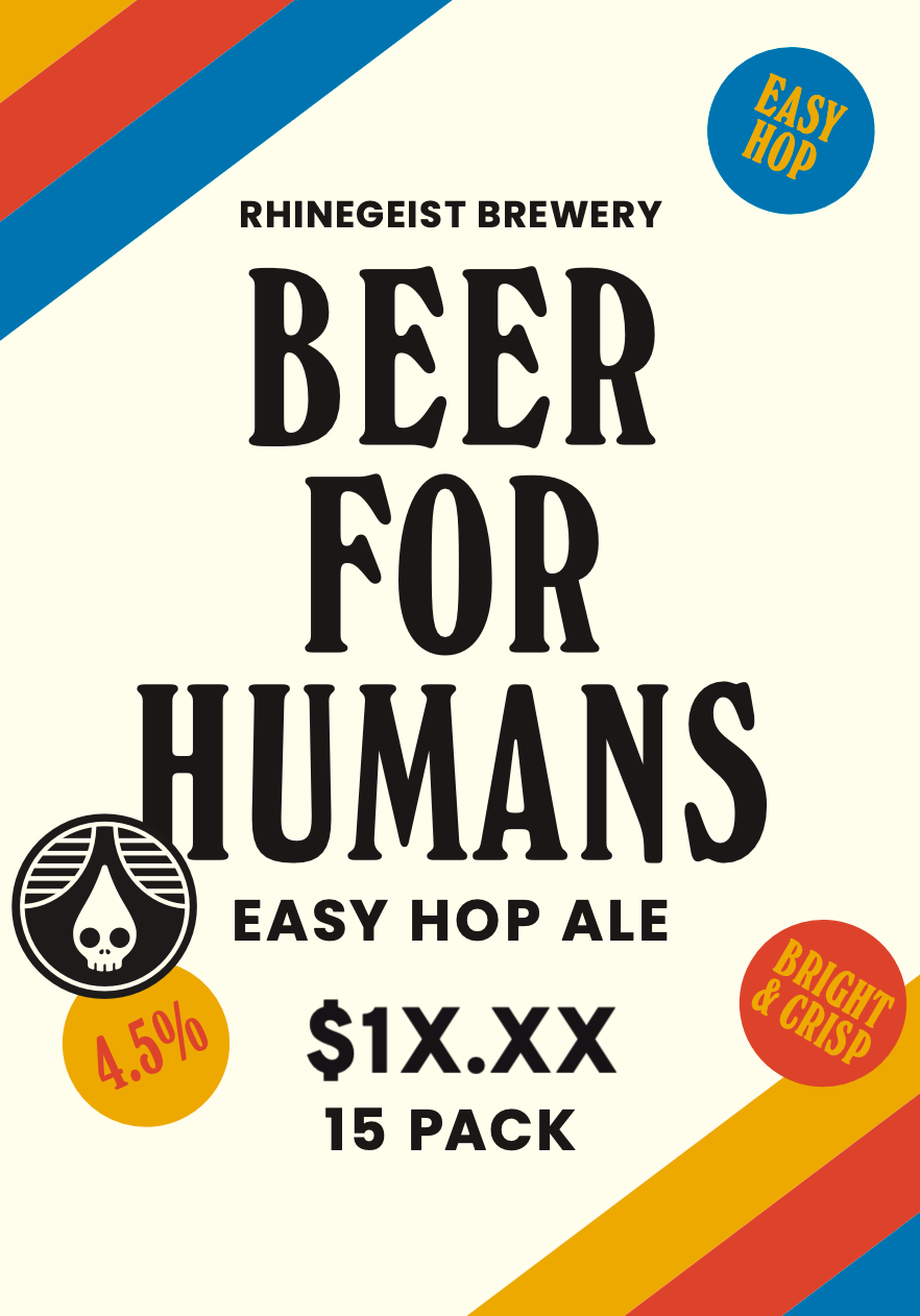 Cooler Sticker - Beer for Humans