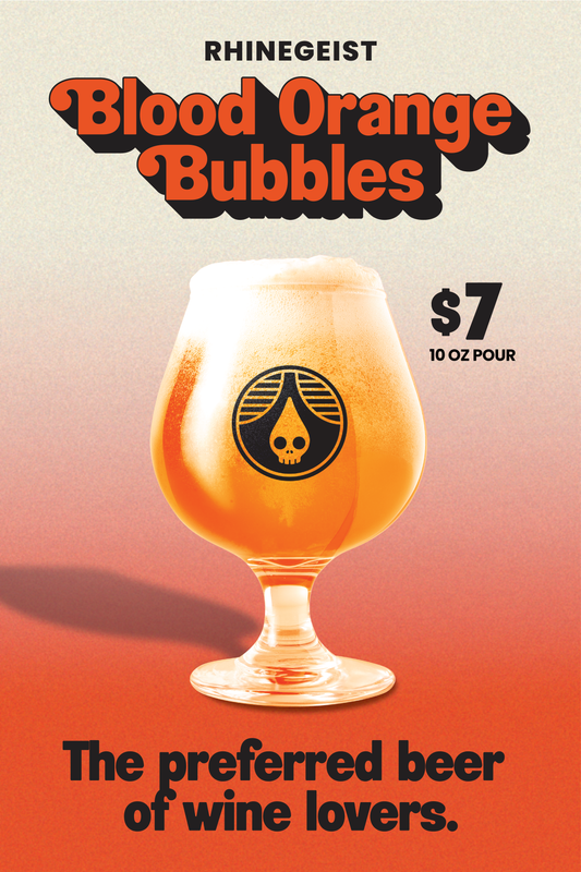 Posters - On Premise - Blood Orange Bubbles - Beer for Wine Lovers
