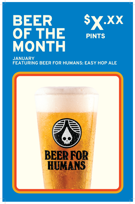 Posters - On Premise Posters Draft- Editable - Beer for Humans - Easy Hop Ale