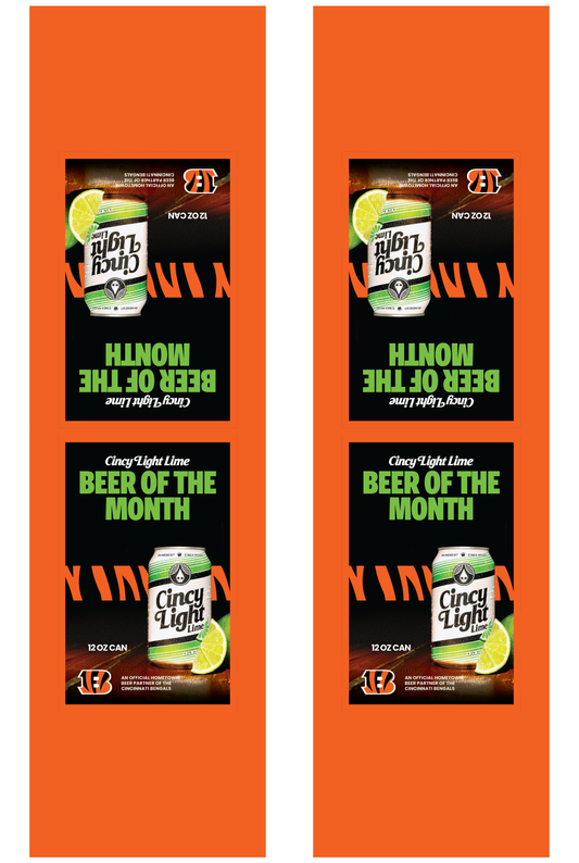 Signage - Table Tents - Cincy Light Lime x Bengals
