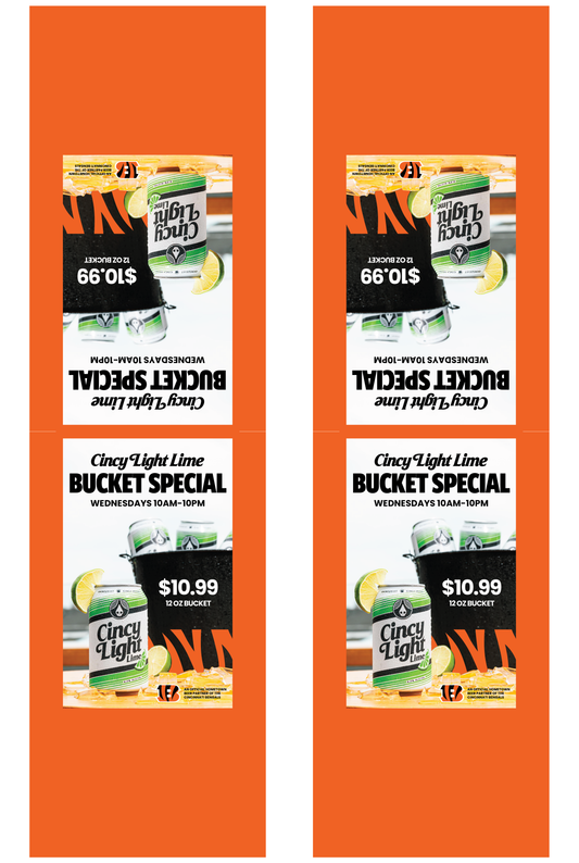 Signage - Table Tents - Cincy Light Lime x Bengals
