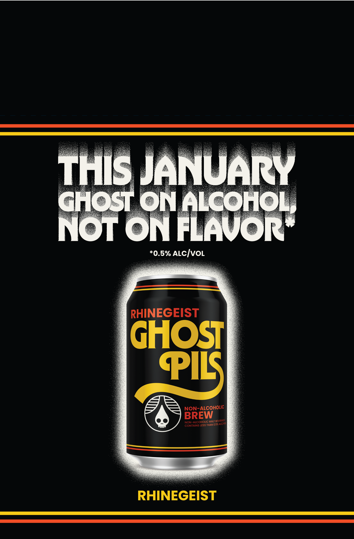 Posters - Pole Topper - Ghost Family - Dry January