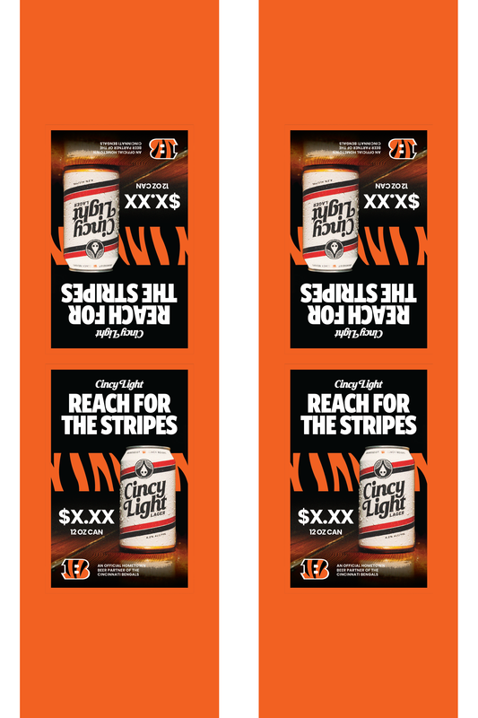 Signage - Table Tents - Cincy Light x Bengals