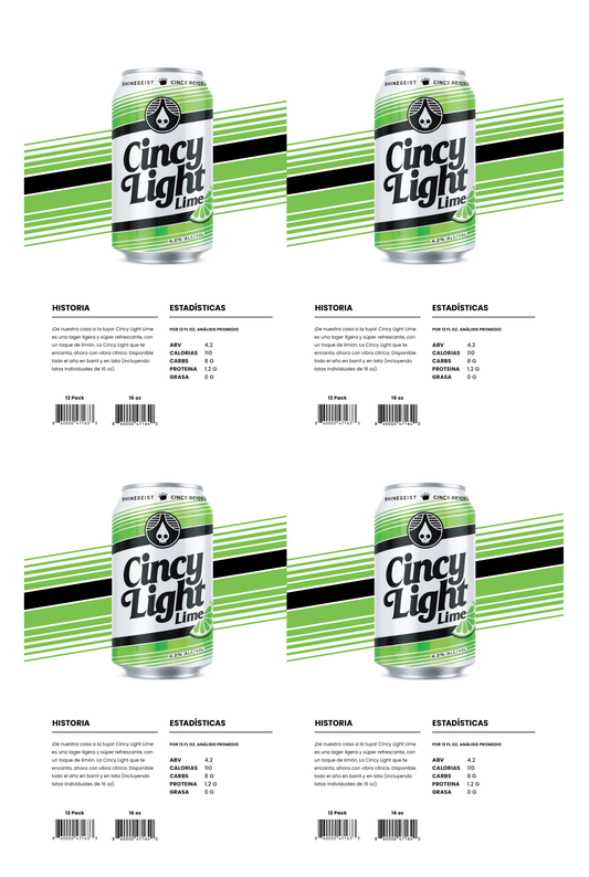 Sales Sheet - Cincy Light Lime