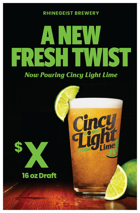Posters - On Premise - Cincy Light Lime - Draft