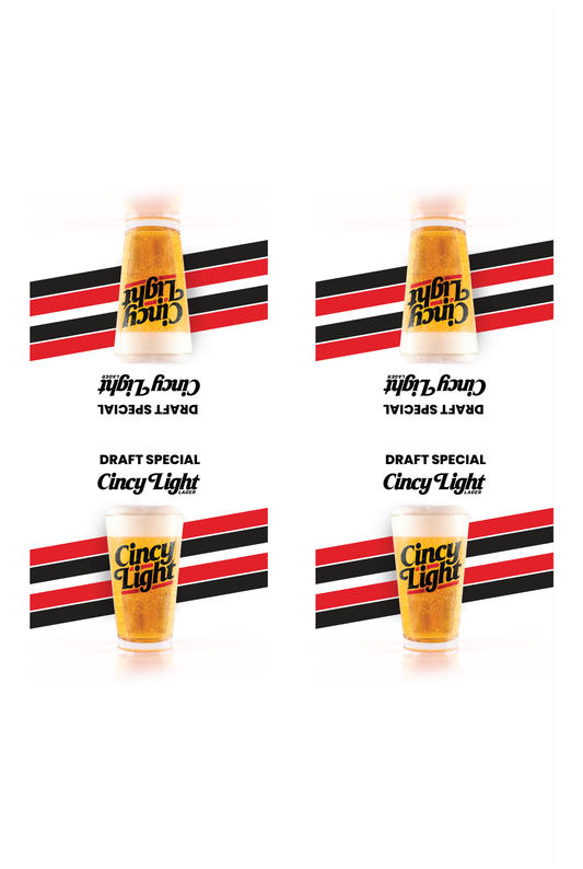 Signage - Table Tents - Cincy Light - Lager