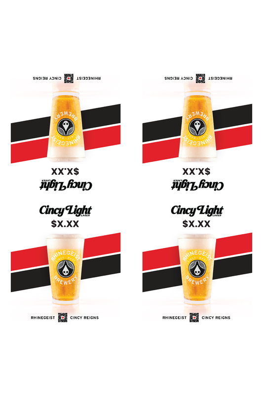 Signage - Table Tents - Cincy Light - Lager