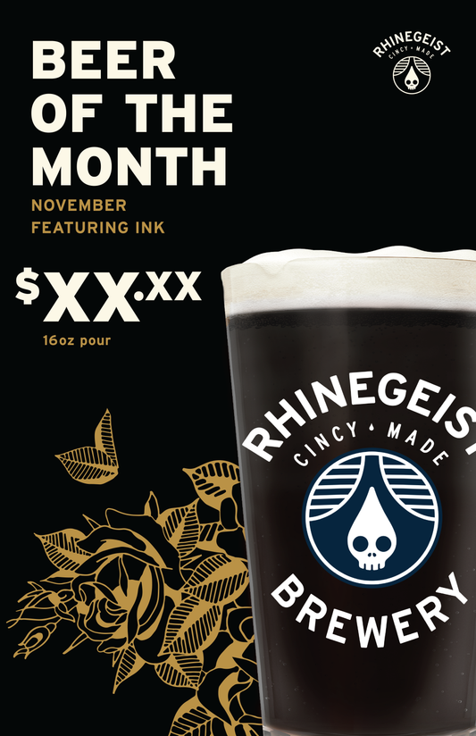 Posters - On Premise Poster Draft - Editable ( Pint Night, Beer of the Month, Tap Takeover ) - Ink