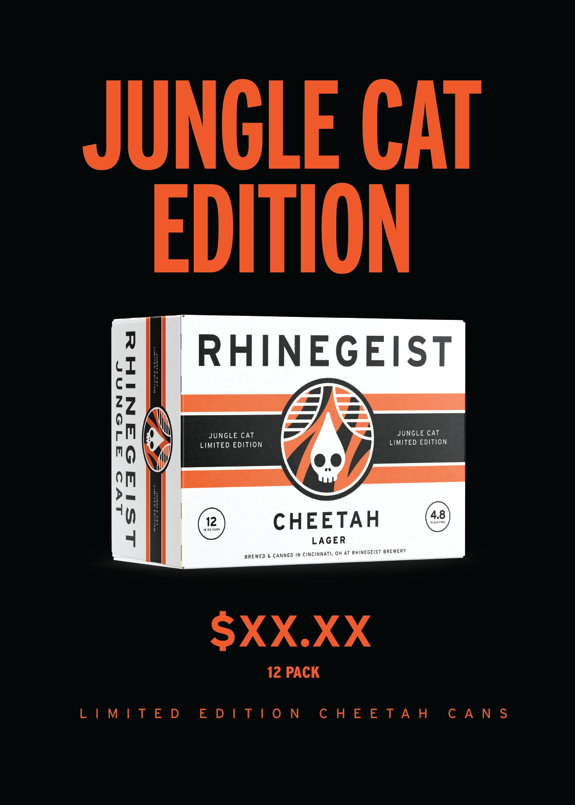 Cooler Sticker - Jungle Cat Edition ( Cheetah ) 6 + 12 pack