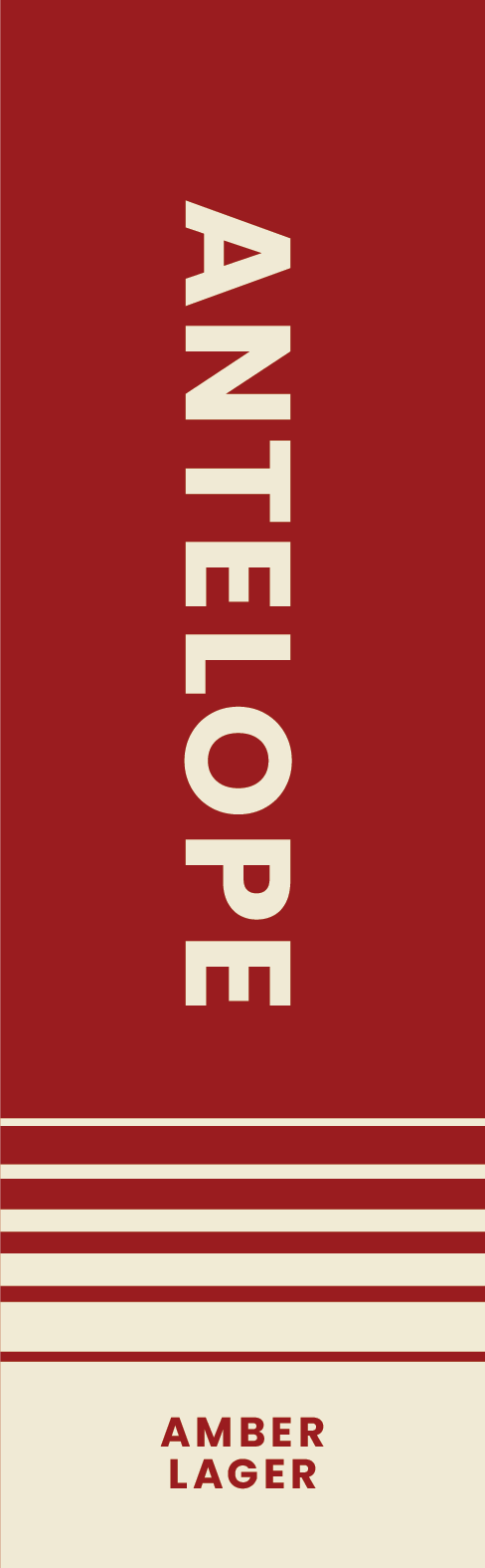 Tap Handle Stickers - Antelope - Amber Lager