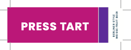 Tap Handle Stickers - Press Tart - Berliner Weisse Fruit Beer