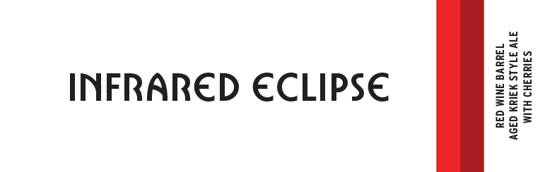 Tap Handle Stickers - Infrared Eclipse - Kriek Style Ale with Cherries