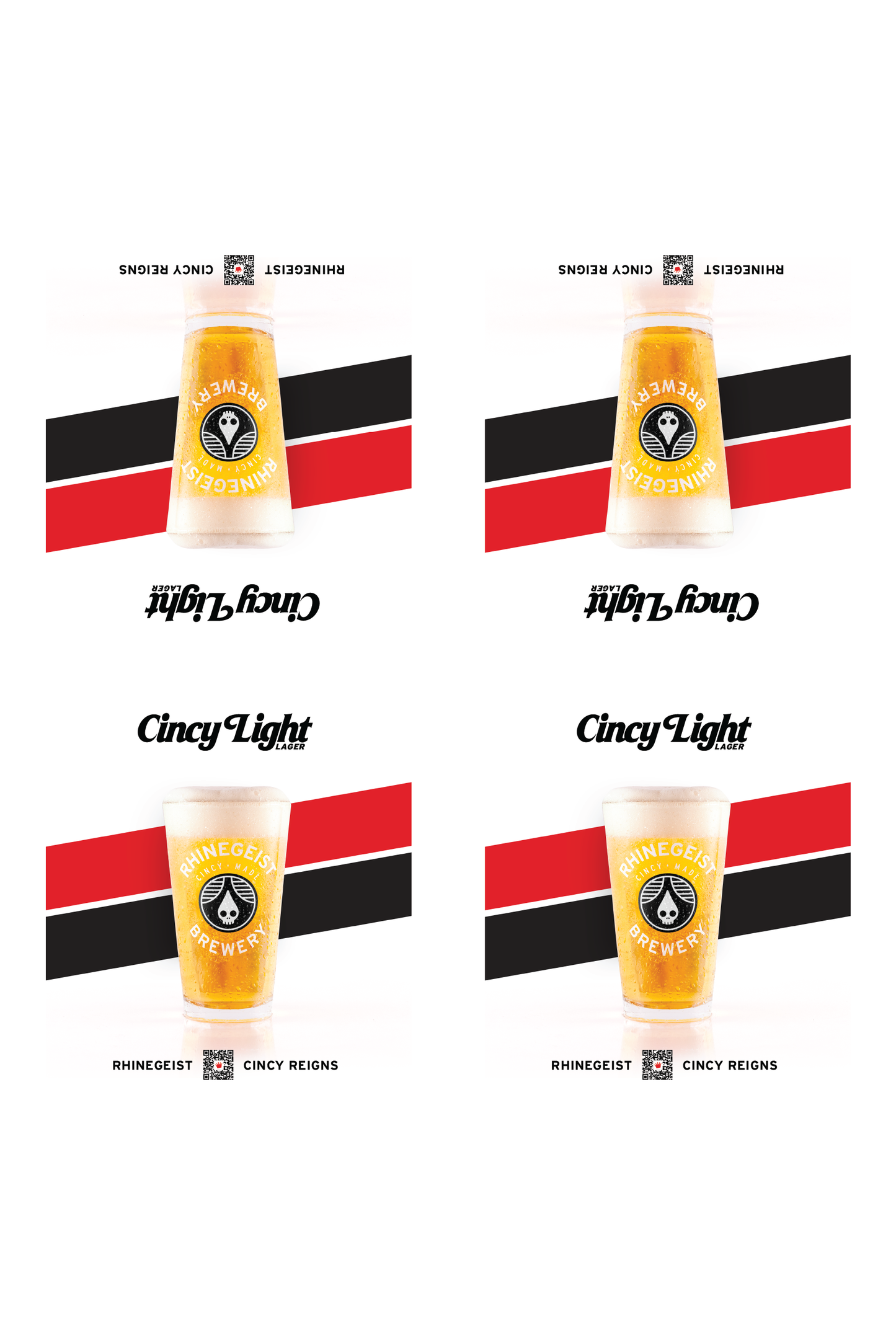 Signage - Table Tents - Cincy Light - Lager