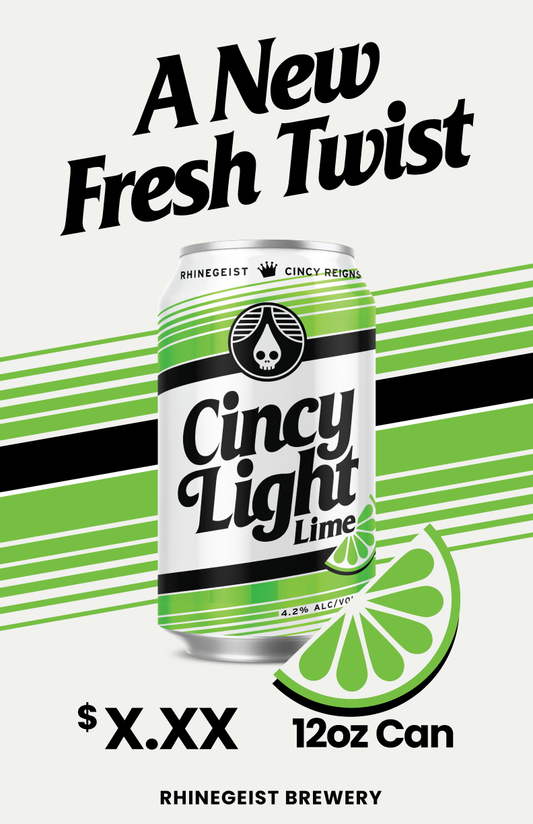 Posters - On Premise - Cincy Light Lime - 12oz