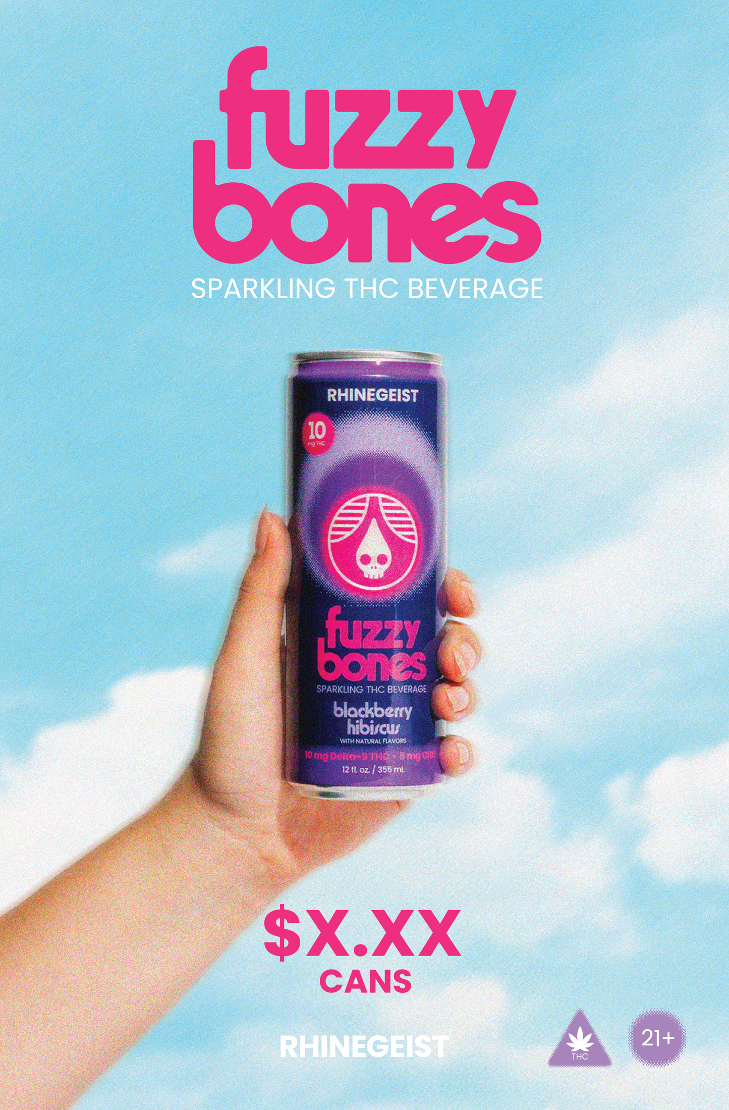 Posters - On Premise - Fuzzy Bones - Blackberry Hibiscus