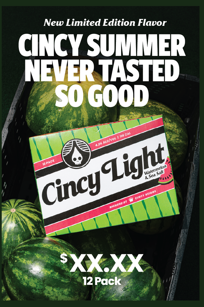 Posters - Pole Topper - Cincy Light Watermelon