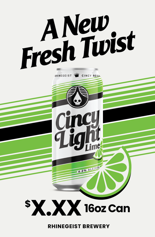 Posters - Pole Topper - Cincy Light Lime 16oz