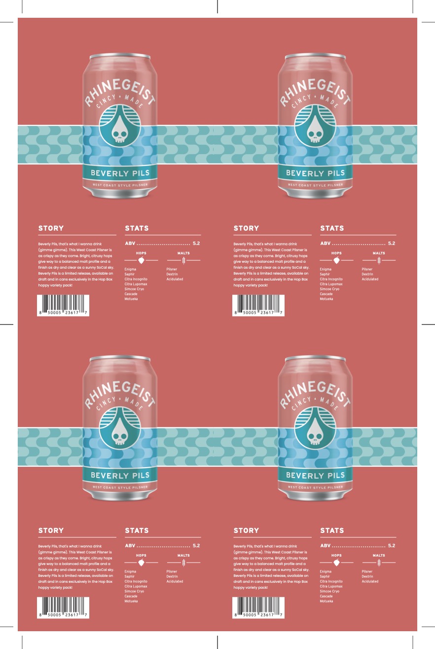 Sales Sheet - Hop Box 13: Beverly Pils