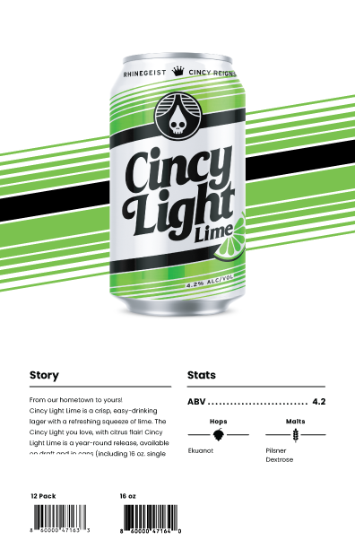 Sales Sheet - Cincy Light Lime