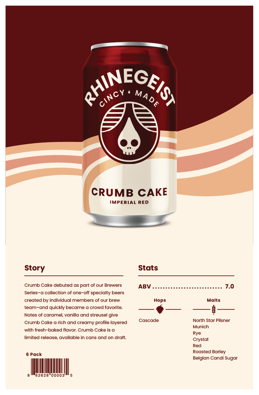 Sales Sheets - Crumb Cake