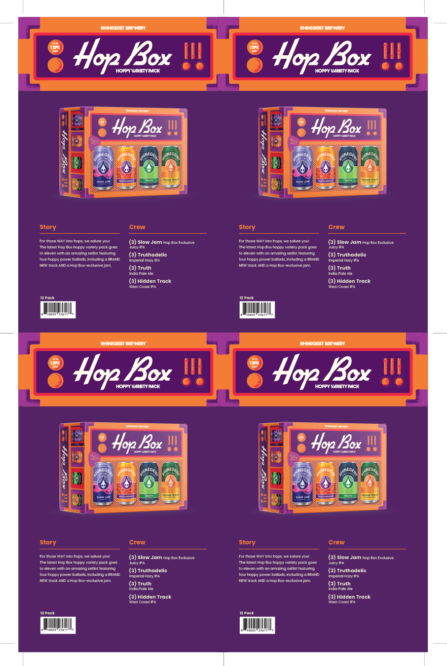 Sales Sheet - Hop Box: Slow Jam