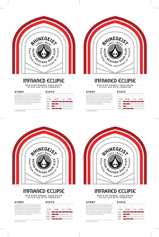 Sales Sheets - Outer Reaches- Infrared Eclipse - Kriek Style Ale with Cherries