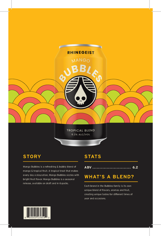 Sales Sheets - Mango Bubbles - Tropical Blend