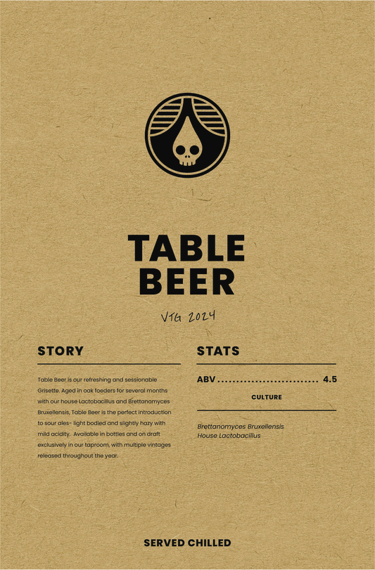 Sales Sheets - Table Beer