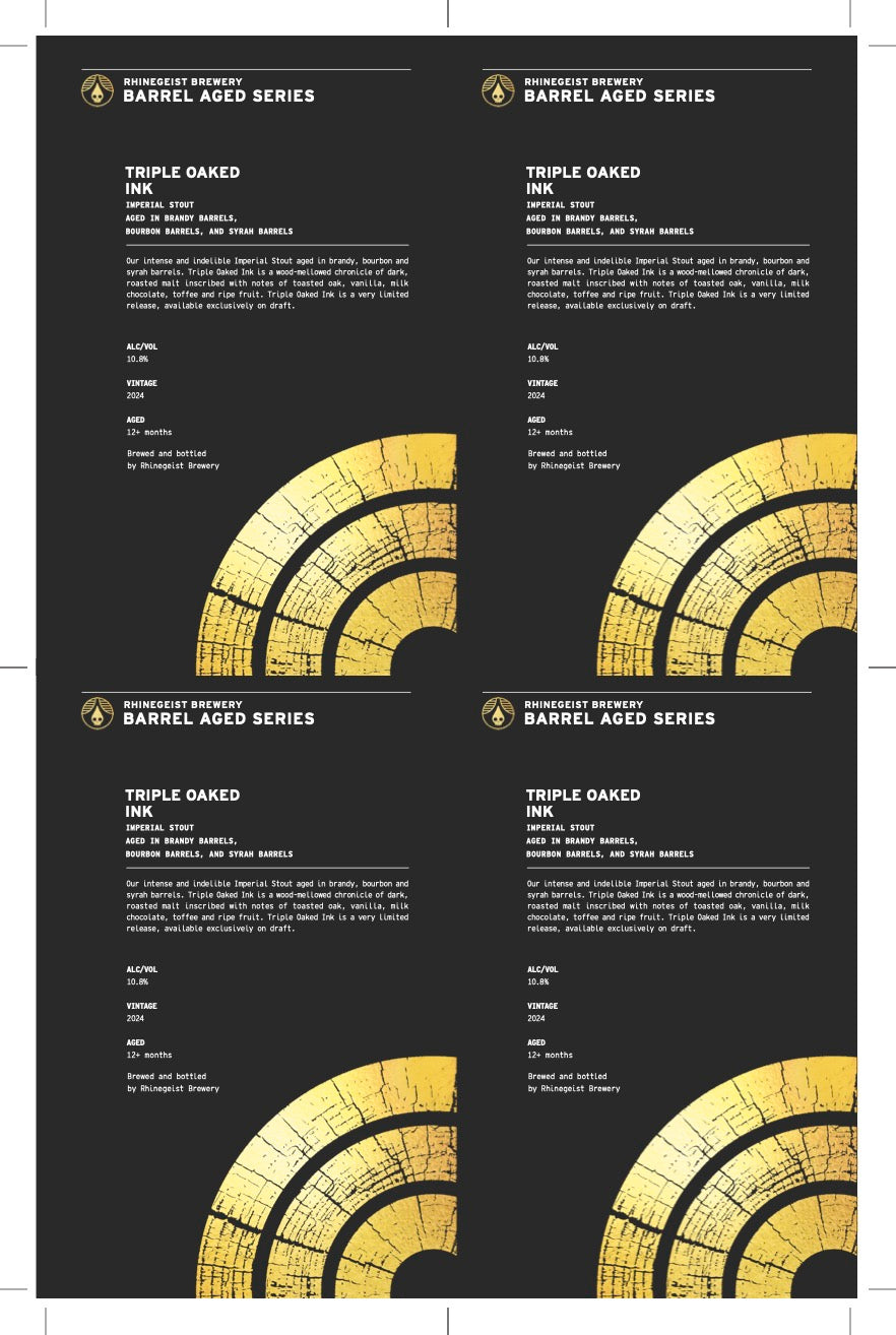 Sales Sheets - BA Triple Oaked Ink