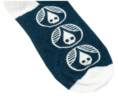 Socks - Navy Skull Drop