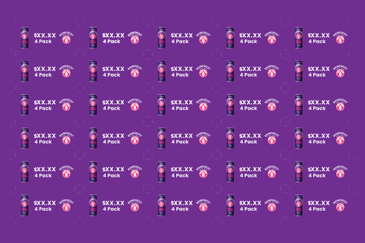 Shelf Strips - Fuzzy Bones - Blackberry Hibiscus