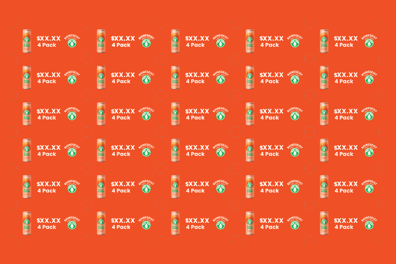 Shelf Strips - Fuzzy Bones - Blood Orange Tangerine