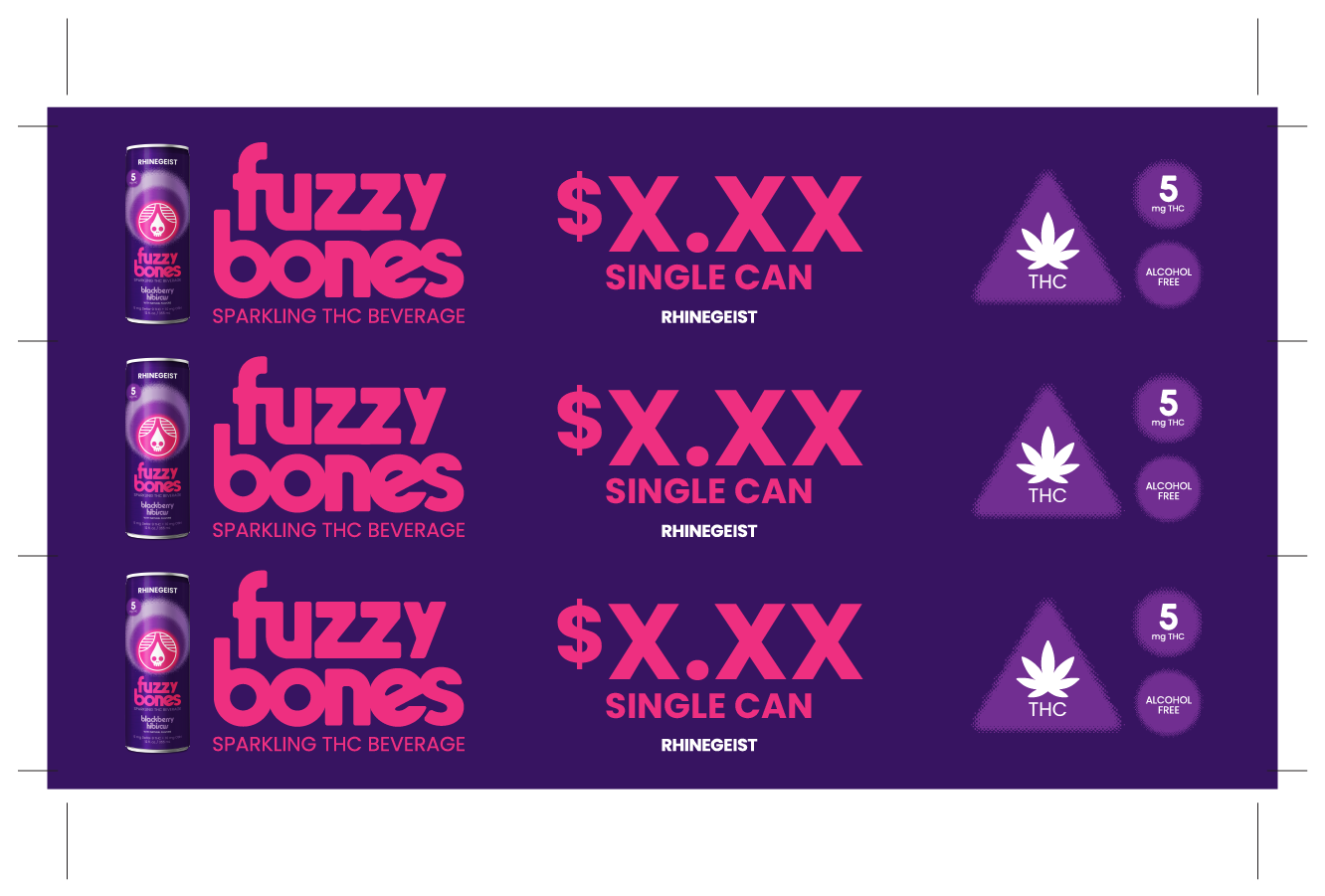 Suction Rack Inserts - Fuzzy Bones Family