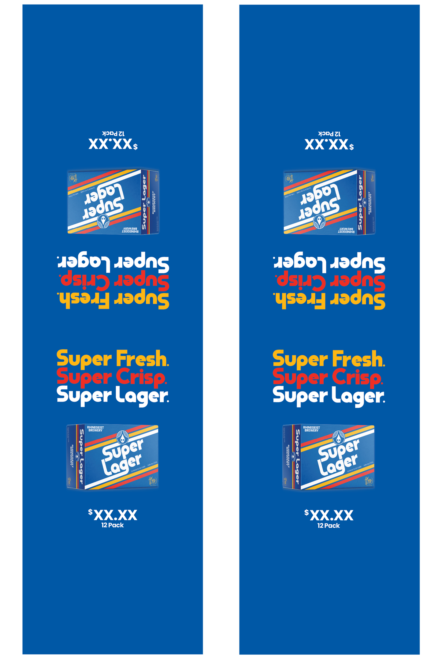 Signage - Table Tents - Super Lager