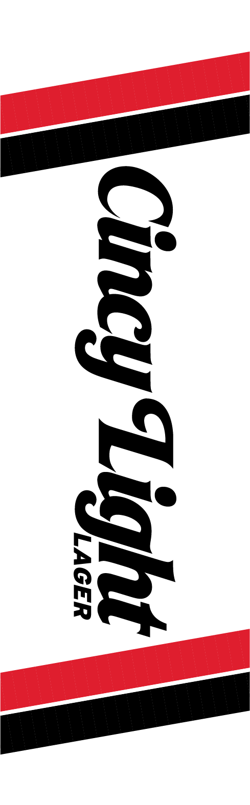 Tap Handle Stickers - Cincy Light - Lager