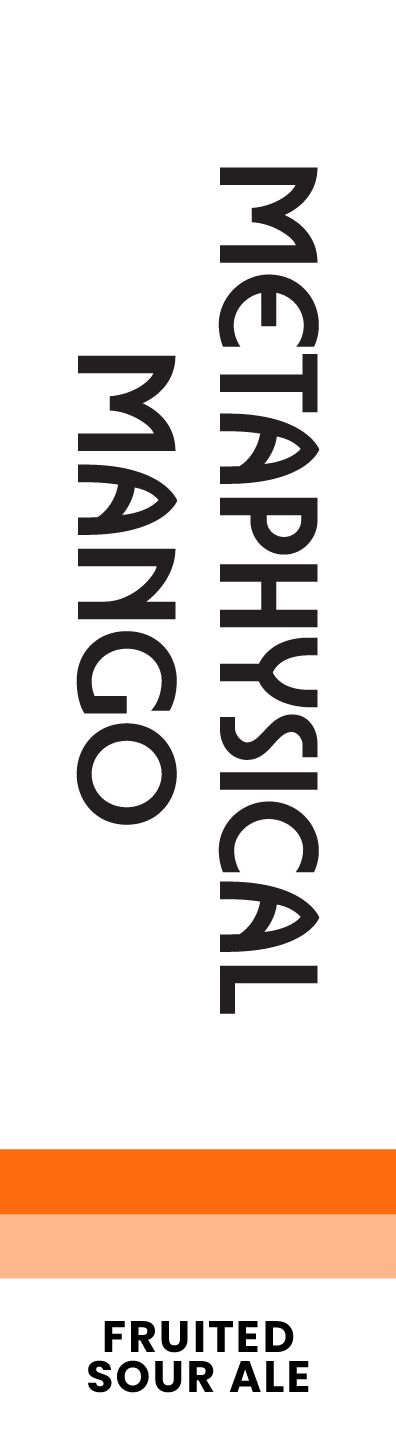 Tap Handle Sticker - Metaphysical Mango - Fruited Sour Ale