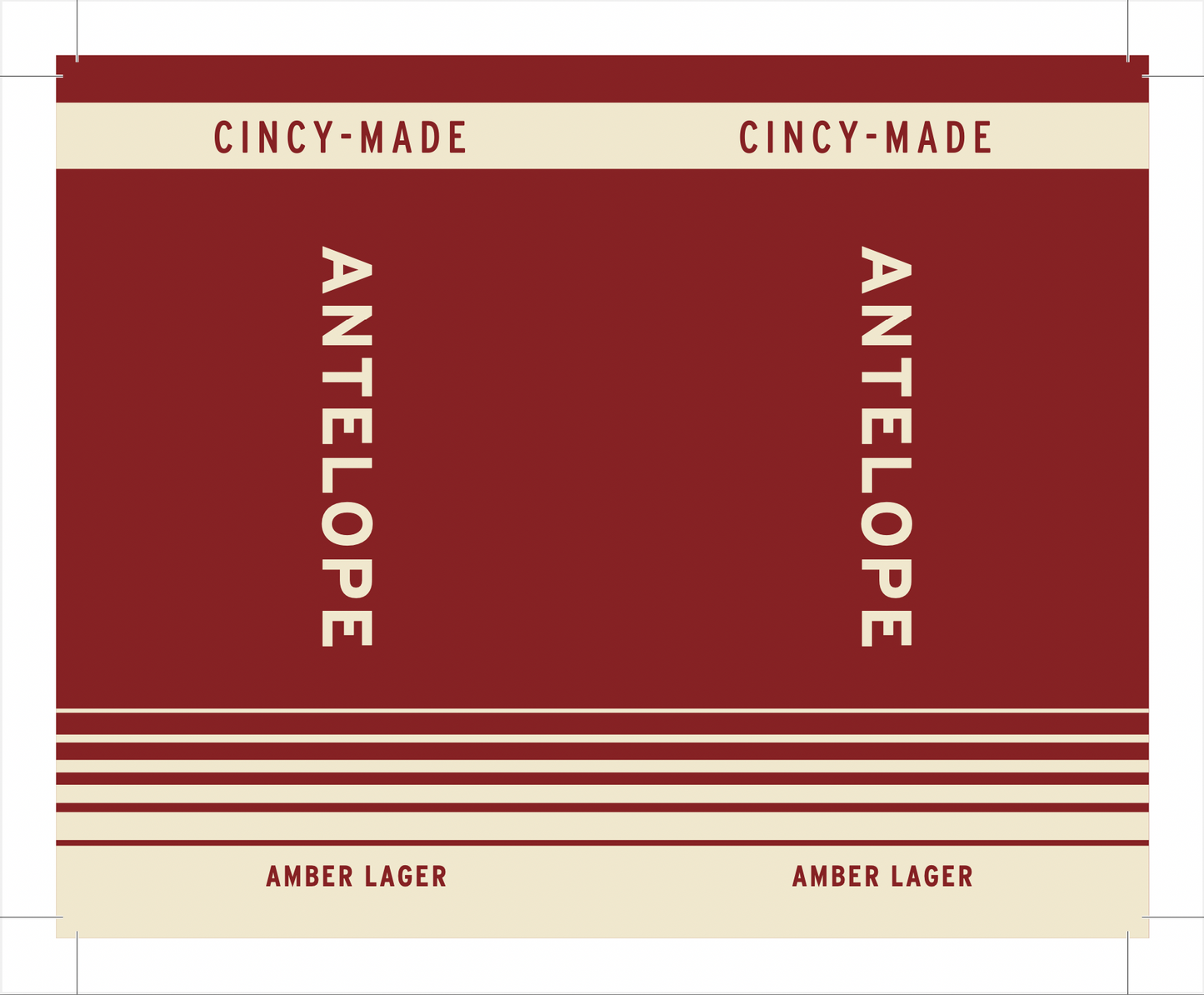 Tap Handle Stickers - Antelope - Amber Lager