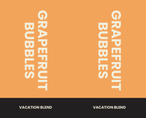 Tap Handle Stickers - Grapefruit Bubbles