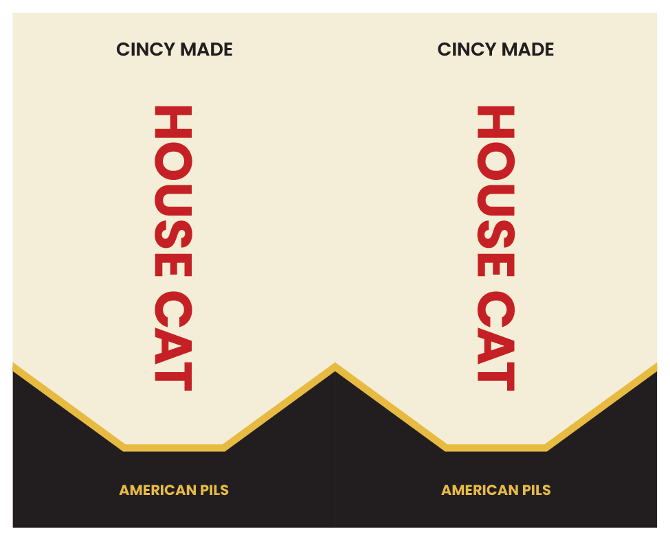 Tap Handle Stickers - House Cat