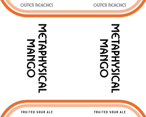 Tap Handle Sticker - Metaphysical Mango - Fruited Sour Ale