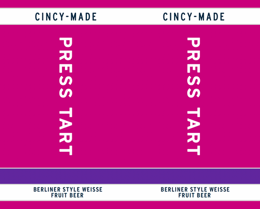 Tap Handle Stickers - Press Tart - Berliner Weisse Fruit Beer