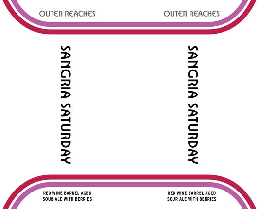 Tap Handle Stickers - Sangria Saturday