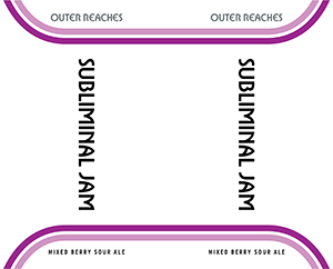 Tap Handle Stickers - Subliminal Jam - Mixed Berry Sour Ale