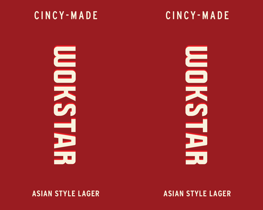 Tap Handle Stickers - WokStar - Asian Style Lager