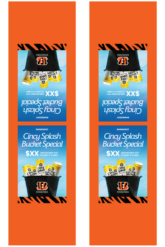 Signage - Table Tents - Cincy Splash x Bengals - Pineapple