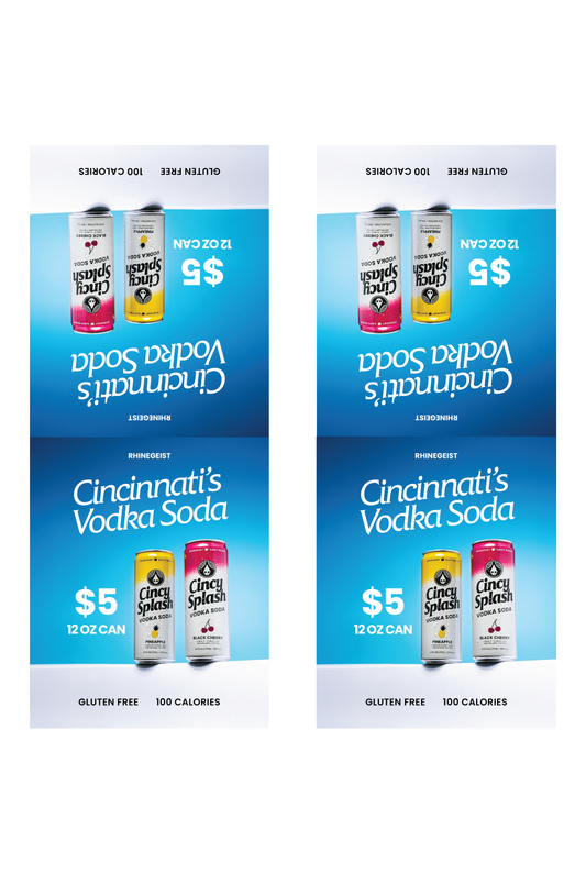 Signage - Table Tents - Cincy Splash