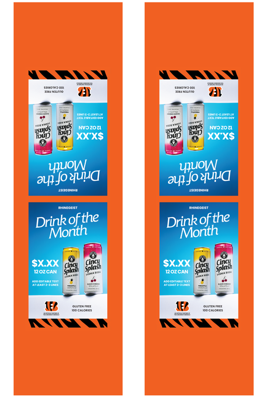 Signage - Table Tents - Cincy Splash x Bengals - Mixed