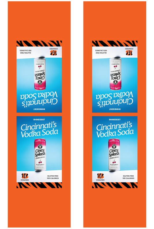 Signage - Table Tents - Cincy Splash x Bengals - Black Cherry